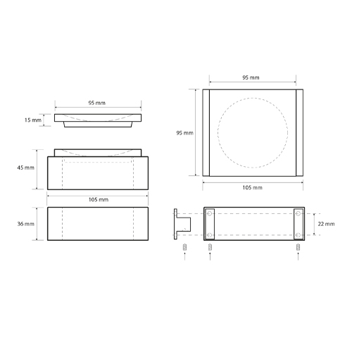Mýdlenka na zeď, bílá, GAMMA