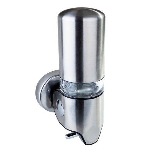 Dávkovač tekutého mýdla, 350 ml, nerez