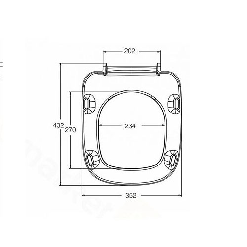 Sedátko klozetové, tvrdé, z Duroplastu, klouby kovové, STYLE