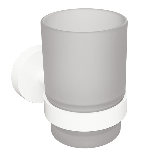 Držák kartáčků, sklo WHITE