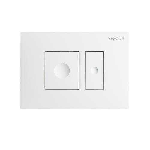 Tlačítko ovládací VIGOUR AI, bílá (hranatá tlačítka)