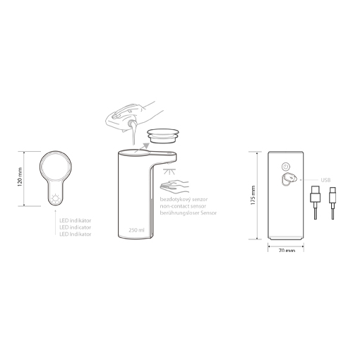 Dávkovač mýdla automatický