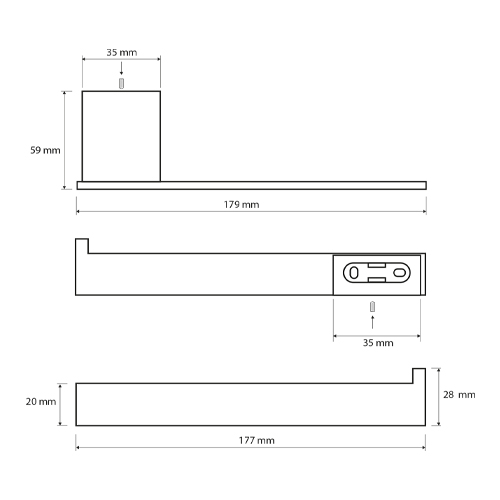Držák toaletního papíru, NERO