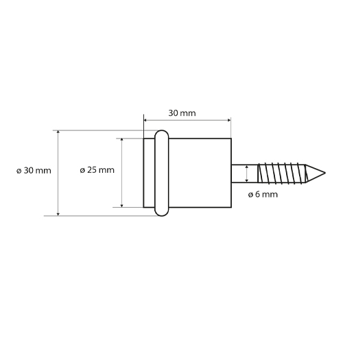 Doraz dveřní na zem, chrom