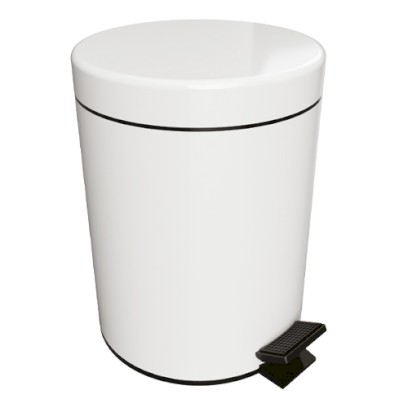 Koš odpadkový 5 l, soft close, bílý