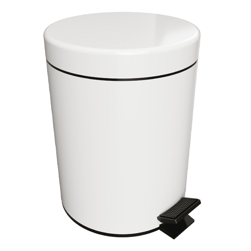 Koš odpadkový 5 l, soft close, bílý