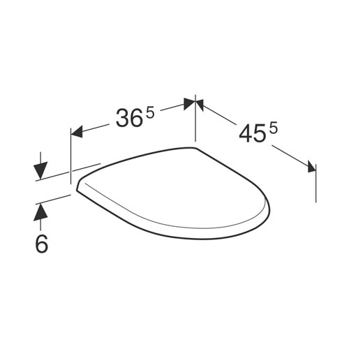 Sedátko klozetové, tvrdé, z Duroplastu, klouby ušlechtilá ocel, RENOVA Nr. 1