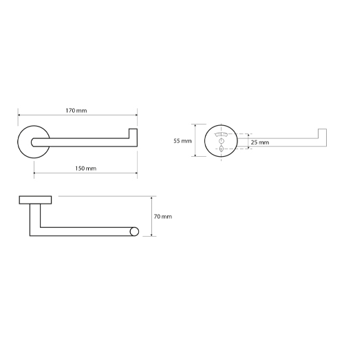 Držák toaletního papíru, DARK