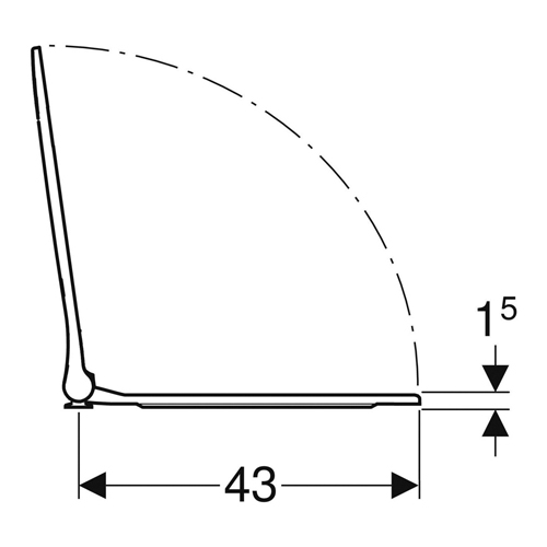 Sedátko klozetové, tenký design, sendvičový tvar, automatika spuštění, upevnění seshora, bílá, SMYLE SQUARE