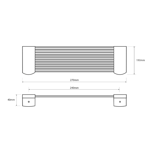 Polička do sprchy, lesk, CYTRO