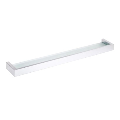 Polička skleněná 600 x 36 x 90 mm, chrom, GAMMA