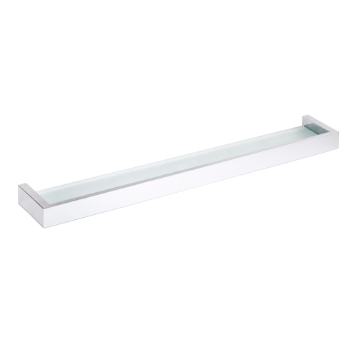 Polička skleněná 600 x 36 x 90 mm, chrom, GAMMA