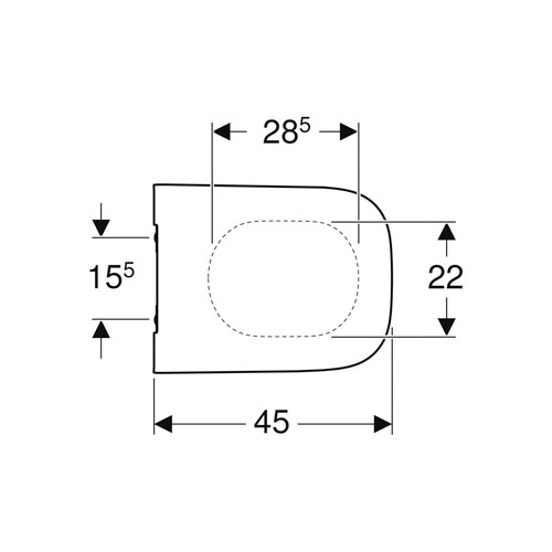 Sedátko klozetové, tenký design, automatika spuštění, rychloupínací kloubové závěsy, upevnění seshora, bílá, SMYLE SQUARE