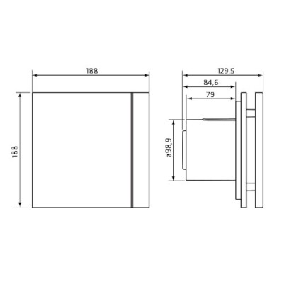 Ventilátor axiální SILENT 100 CZ Design 3C IP45 tichý