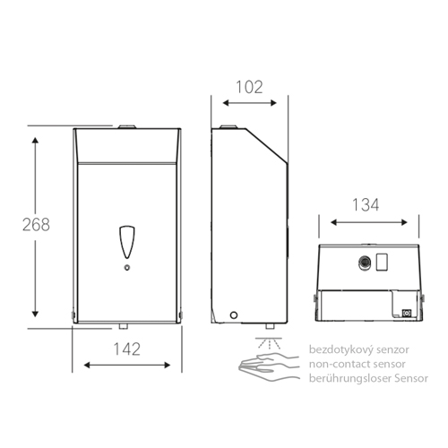 Dávkovač pěnového mýdla automatický