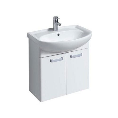 Skříňka závěsná k umyvadlu 60 cm, 1 šuplík, bílá, RENOVA PLAN