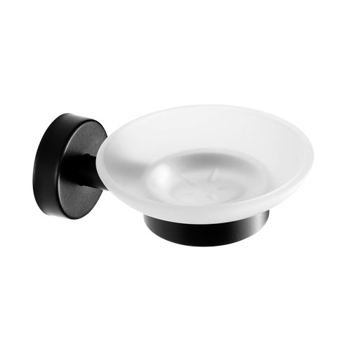 Mýdlenka, nerez/sklo, povrch černý matný
(SLZD 13N)