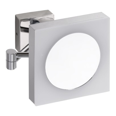 Zrcátko kosmetické hranaté s LED osvětlením, IP44, touch sensor