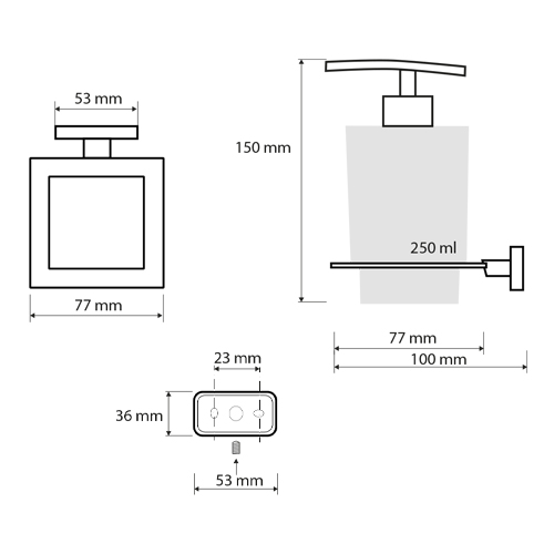 Dávkovač tekutého mýdla NIKI