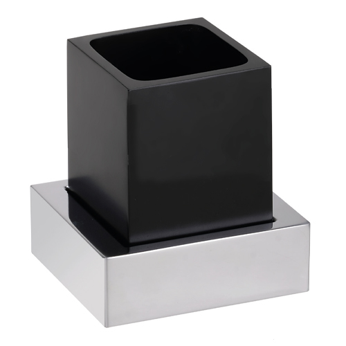 Držák kartáčků na zeď, černý, GAMMA