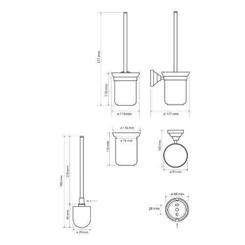 Štětka toaletní, KERA