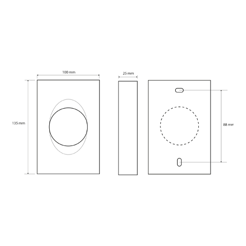 Zásobník hygienických sáčků plastový, lesk