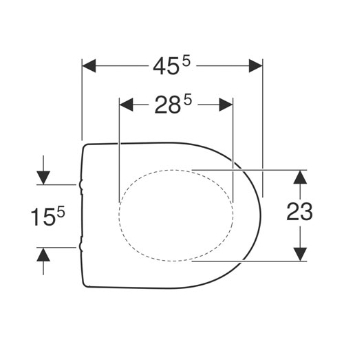 Sedátko klozetové, tvrdé, z Duroplastu, klouby ušlechtilá ocel, RENOVA Nr. 1