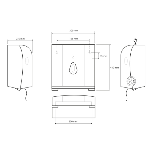 Zásobník na papírové ručníky 