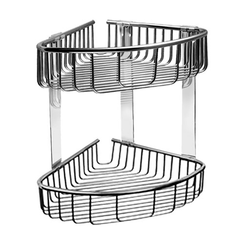 Dvojitá polička rohová, nerez, povrch lesklý
(SLZD 28)