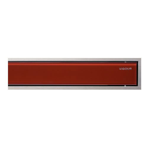 Rošt 80 cm, sklo červené, VIGOUR