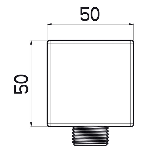 Koleno připojovací nástěnné 1/2
