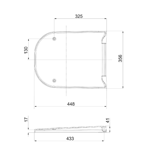 Sedátko klozetové, kovové klouby, automatické sklápění, TRAFFIC