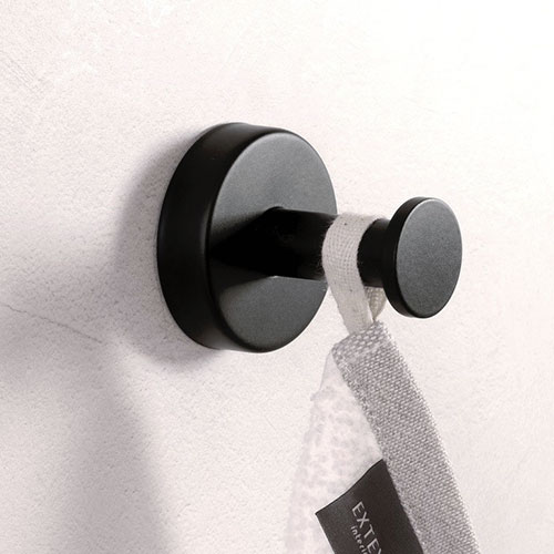 Háček na ručníky, nerez, povrch černý matný
(SLZD 03N)