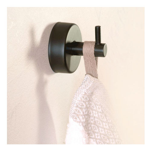 Háček na ručníky, nerez, povrch černý matný
(SLZD 02N)