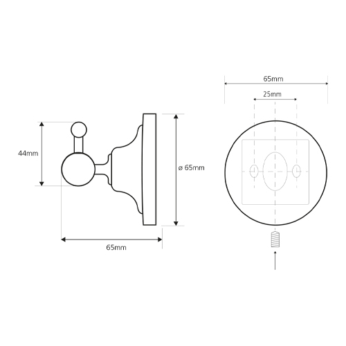 Věšáček, bronz, RETRO 3