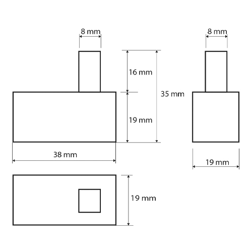 Věšáček hranatý malý, BETA