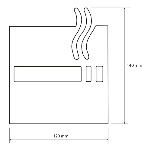 Ikona - Kouření povoleno, mat