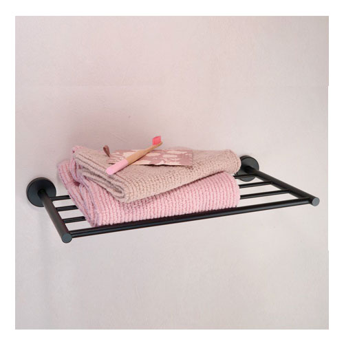 Polička na ručníky, nerez, povrch černý matný
(SLZD 34N)