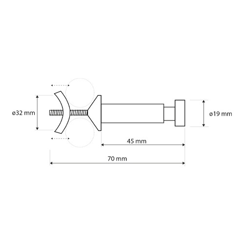 Háček na otopné těleso lesk, RAWELL