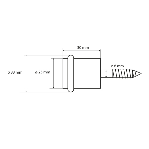 Doraz dveřní na zem, mosaz
