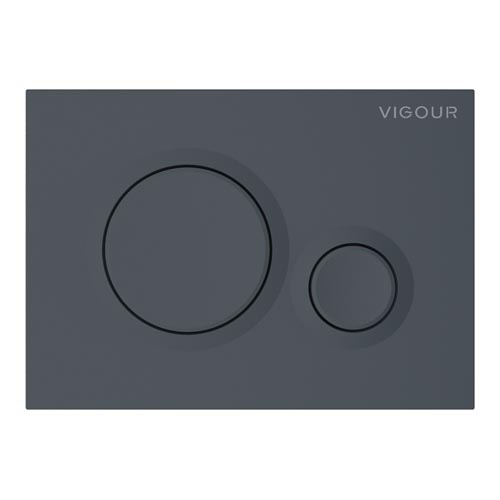 Tlačítko ovládací oválné DON, dvojité ovládání, antracit matný