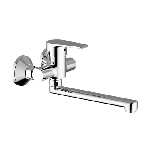 Baterie dřezová nástěnná, ploché ústí 200 mm (rozteč 100 mm), chrom, TRINNITY NEW