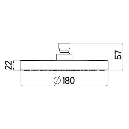Sprcha hlavová pr. 180 mm, PURE UNO