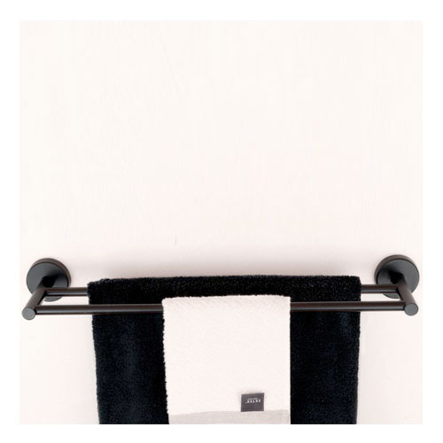 Dvojitý držák ručníků, nerez, povrch černý matný
(SLZD 11N)